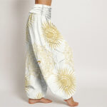 Buddha Stones Casual Mandala Om Symbol Sun Pattern Women's Harem Pants - image 10