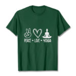 Buddha Stones Casual Hand Gesture Heart Yoga Pose Pattern Tee T-shirt - ForestGreen - 2XL - image 11