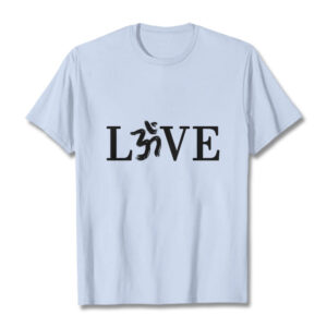 Buddha Stones Casual Om Symbol Sanskrit Cotton Tee T-shirt - LightCyan - 2XL - image 1