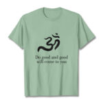 Buddha Stones Casual Om Symbol Sanskrit Spiritual Design Cotton Tee T-shirt - PaleGreen - 2XL - image 15