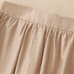 Buddha Stones 2Pcs Shirt Top 7-8 Length Skirt With Pockets Cotton Linen Clothing Women's Set - image 22