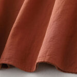 Buddha Stones Casual Ruffled Lace Patchwork Design Puff Sleeve Cotton Midi Dress With Pockets - image 10