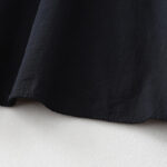 Buddha Stones Casual Ruffled Lace Patchwork Design Puff Sleeve Cotton Midi Dress With Pockets - image 16