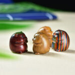 Buddha Stones Green Sandalwood Small Leaf Red Sandalwood Cute Pig Animals Positive Decoration - image 21