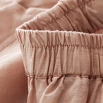 Buddha Stones Casual Plain Cropped Pants Women's Cotton Linen Harem Pants With Pockets - image 24