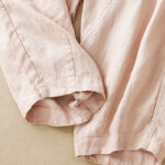 Buddha Stones Casual Plain Cropped Pants Women's Cotton Linen Harem Pants With Pockets - image 22