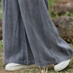 Buddha Stones Casual Tie-Dye Women's Linen Wide Leg Pants With Pockets - image 15