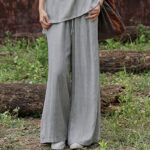 Buddha Stones Casual Tie-Dye Women's Linen Wide Leg Pants With Pockets - image 19