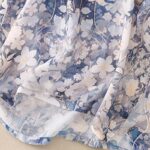 Buddha Stones White Flowers Crew Neck Cotton Half Sleeve Women's Shirt - image 6