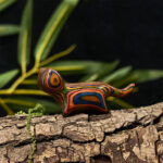 Buddha Stones Mini Rainbow Eucalyptus Walking Cat Carved Reduce Stress Decoration - image 6