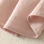 Buddha Stones Casual Daily Printing Lily Pattern Half Puff Sleeve Women's Cotton Linen Shirt - image 11