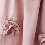 Buddha Stones Three-Dimensional Flower Design Ruffled Neck Cotton Linen Maxi Dress With Pockets - image 12