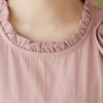 Buddha Stones Three-Dimensional Flower Design Ruffled Neck Cotton Linen Maxi Dress With Pockets - image 9