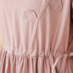 Buddha Stones Three-Dimensional Flower Design Ruffled Neck Cotton Linen Maxi Dress With Pockets - image 11