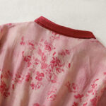 Buddha Stones Retro Printing Buttons Design Drawstring High Waist Cotton Midi Dress With Pockets - image 4