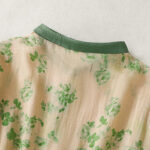 Buddha Stones Retro Printing Buttons Design Drawstring High Waist Cotton Midi Dress With Pockets - image 11