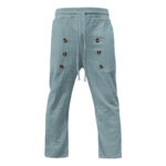 Buddha Stones Casual Plain Color Buttons Men's Cotton Pants With Pockets - image 22