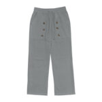 Buddha Stones Casual Plain Color Buttons Men's Cotton Pants With Pockets - image 26