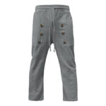 Buddha Stones Casual Plain Color Buttons Men's Cotton Pants With Pockets - image 31