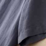 Buddha Stones Commute Pure Color Buttons Design Cotton Linen Midi Dress With Pockets - image 6