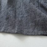 Buddha Stones Commute MidnightBlue Plaid Lace-Up Design Cotton Linen Midi Dress With Pockets - image 12