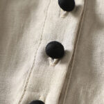 Buddha Stones Casual Vintage Buttons Design Women's Cotton Linen Coat With Pockets - image 7