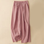Buddha Stones 2pcs Women's Three-quarter Sleeve Shirt Harem Pants Meditation Clothing Set - image 31