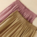 Buddha Stones 2pcs Women's Three-quarter Sleeve Shirt Harem Pants Meditation Clothing Set - image 38