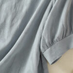 Buddha Stones 2pcs Plain Women's Short Sleeve Shirt Harem Pants Meditation Clothing Set - image 5