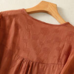 Buddha Stones 2pcs Plain Women's Short Sleeve Shirt Harem Pants Meditation Clothing Set - image 21