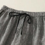 Buddha Stones Plaid Pattern Drawstring Women's Cotton Linen Harem Pants With Pockets - image 3