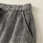Buddha Stones Plaid Pattern Drawstring Women's Cotton Linen Harem Pants With Pockets - image 5