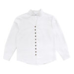 Buddha Stones Solid Color Buttons Fall Long Sleeve Linen Men's Shirt - image 12