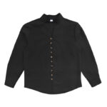 Buddha Stones Solid Color Buttons Fall Long Sleeve Linen Men's Shirt - image 18