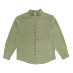 Buddha Stones Solid Color Buttons Fall Long Sleeve Linen Men's Shirt - image 21