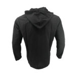 Buddha Stones Solid Color Long Sleeve Hooded Drawstring Buttons Linen Men's Shirt - image 3