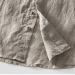 Buddha Stones Summer Buttons Short Sleeve Ramie Linen Cotton Men's Shirt - image 21
