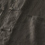 Buddha Stones Solid Summer Short Sleeve Buttons Linen Men's Shirt With Pockets - image 27