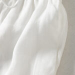 Buddha Stones Casual Drawstring Cotton Linen Ankle-Length Women's Wide Leg Pants With Pockets - image 7