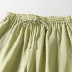 Buddha Stones Casual Drawstring Cotton Linen Ankle-Length Women's Wide Leg Pants With Pockets - image 16