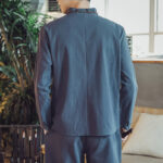 Buddha Stones 2Pcs Cotton Shirt Ankle-Length Pants With Pockets Men's Meditation Cloth Set - image 40