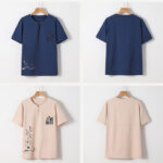 Buddha Stones 2Pcs Chinese Characters Crane Cotton Shirt Pants With Pockets Men's Meditation Cloth Set - image 4