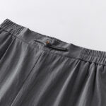 Buddha Stones 2Pcs V-Neck Cotton Half Sleeve Shirt Pants With Pockets Men's Meditation Cloth Set - image 12