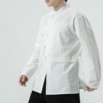 Buddha Stones Vintage Chinese Frog-Button Cotton Long Sleeve Men's Shirt - image 4