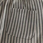 Buddha Stones Commute Striped Drawstring Design Women's Wide Leg Cotton Pants With Pockets - image 10