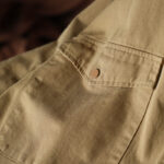 Buddha Stones Vintage Casual Pure Colir Lapel Women's Cotton Jacket With Pockets - image 7