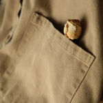 Buddha Stones Vintage Casual Pure Colir Lapel Women's Cotton Jacket With Pockets - image 8