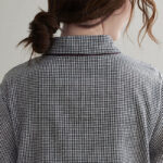 Buddha Stones Small Grid Pattern Cotton Linen Women's Maxi Dress With Pockets - image 19