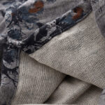 Buddha Stones Casual Small Floral Pattern Crew Neck Cotton Linen Midi Dress With Pockets - image 20