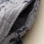 Buddha Stones Casual Small Floral Pattern Crew Neck Cotton Linen Midi Dress With Pockets - image 17